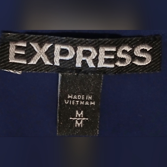 Express Lace-Up Cold Shoulder Ruffle Top - Picture 3 of 4